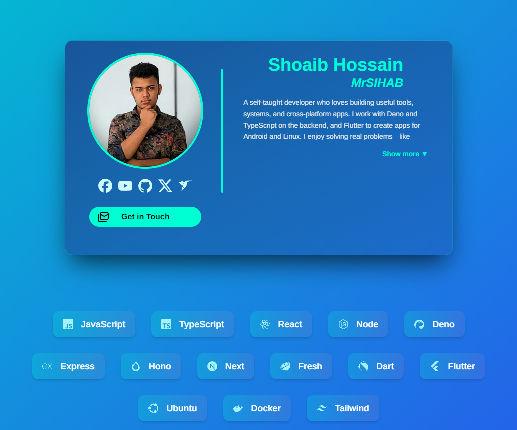 Shoaib Hossain Portfolio